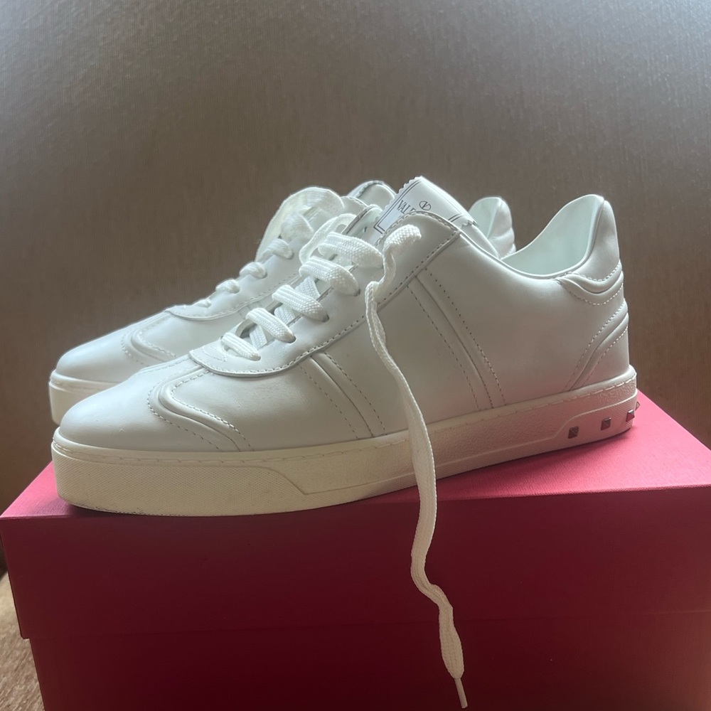 Valentino white stud sneakers
